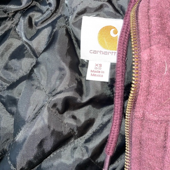 Carhartt Women's Rain Defender Rockland Quilt-Lined Full Zip Hooded Sweatshirt - Picture 3 of 4